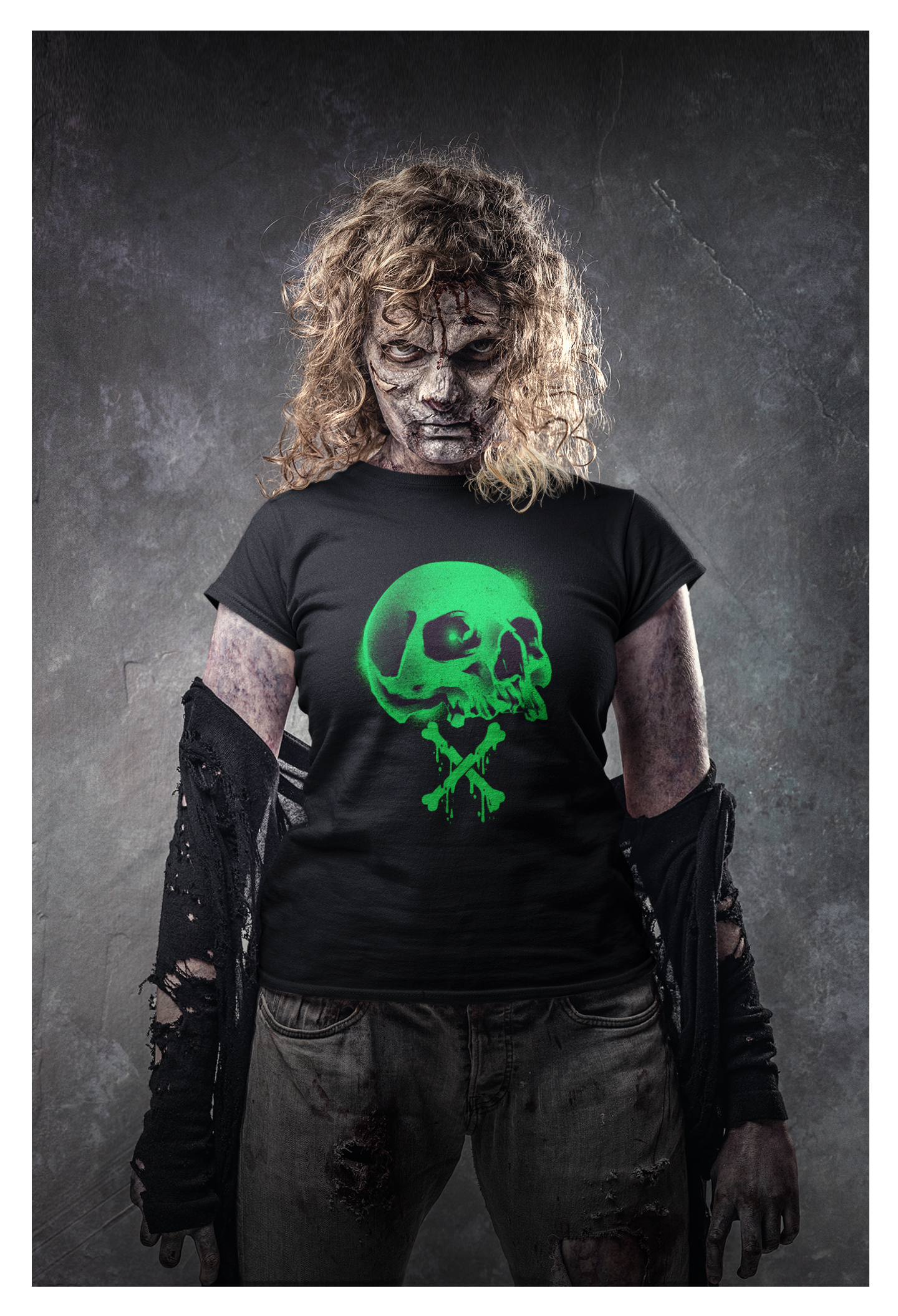 t-shirt-mockup-of-a-woman-characterized-as-a-zombie-in-a-movie-poster-style-m15879
